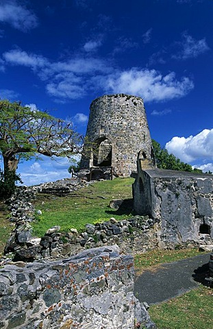 Annaberg Sugar Mill Ruins, St. John Island, United States Virgin Islands, Caribbean