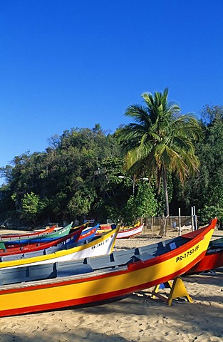 Fishing boats, Crasboat Beach, Aquadilla, Puerto Rico, Caribbean