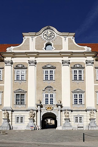 Main entrance of the St. Lambrecht Benedictine monastery, Styria, Austria, Europe