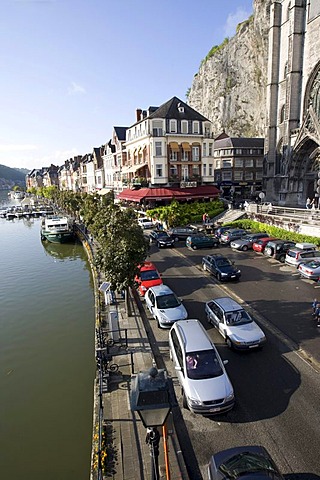 Collegiale Notre-Dame de Dinant, Collegiate Church of Notre-Dame, Dinant on the Meuse River, Namur Province, Wallonia, Belgium, Europe