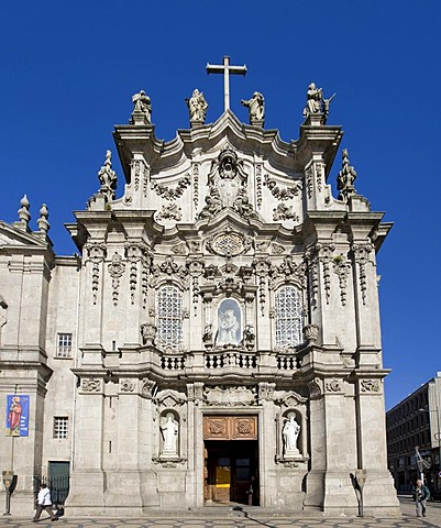 Igreja da Ordem Terceira de Nossa Senhora do Carmo Church on Placa Carlos Alberto, Porto, UNESCO World Cultural Heritage Site, Portugal, Europe