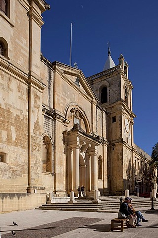 St John's Cathedral on St John's Square, Valletta, Malta, Europe