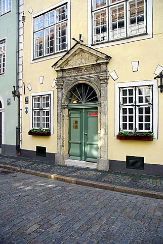 Medieval houses with the architecture museum, Three Brothers, Tris bralj, in the Maza Pils iela street in the historic town centre, Vecriga, Riga, Latvia, Baltic states, Northeastern Europe