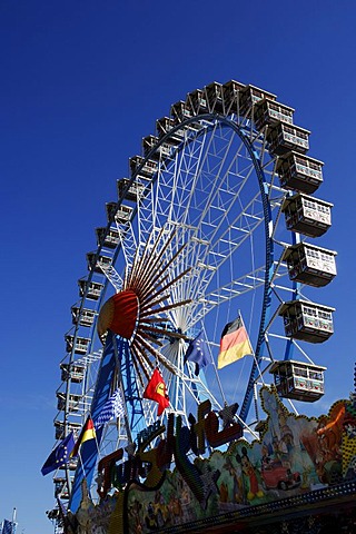 Ferris wheel, Wies'n, Oktoberfest, Munich, Bavaria, Germany, Europe