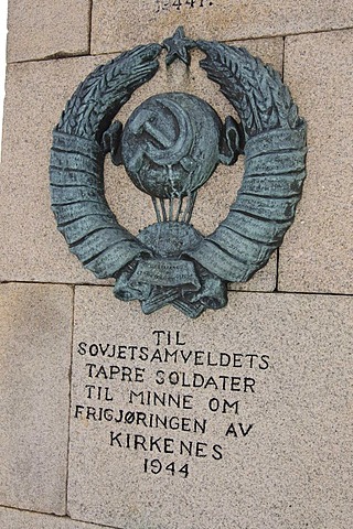 Memorial of the Russian soldier, Anders-Grotto, Kirkenes, Finnmark, Lapland, Norway, Scandinavia, Europe