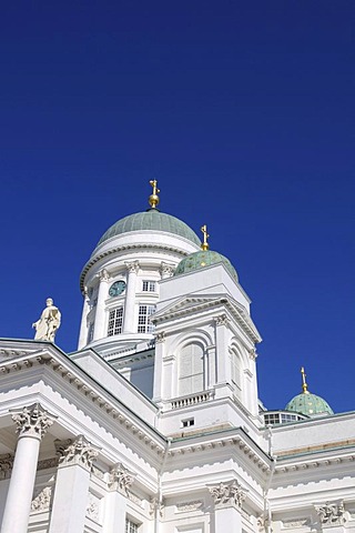 Tuomiokirkko, Helsinki Cathedral, partial view, Helsinki, Finland, Europe