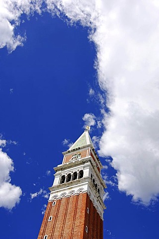 Campanile, St. Mark's Square, Venice, Veneto, Italy, Europe