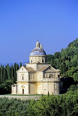 Madonna di San Biagio pilgrims church, Montepulciano, province of Siena, Tuscany, Italy, Europe