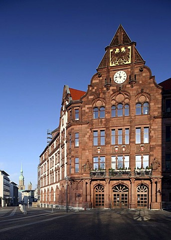 Altes Stadthaus, Old Town Hall, Friedensplatz square, Dortmund, Ruhr district, North Rhine-Westphalia, Germany, Europe