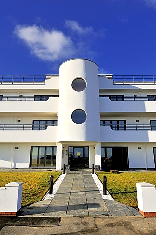 An Art Deco block of flats at Frinton, Essex, England, Great Britain, Europe