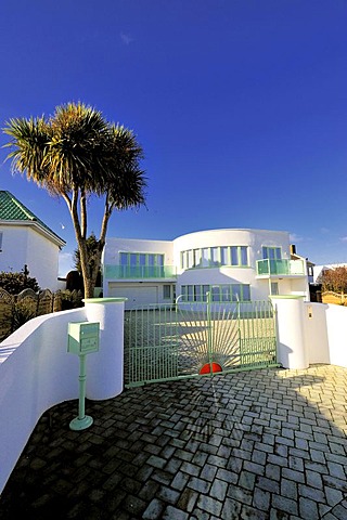 An Art Deco house at Frinton, Essex, England, Great Britain, Europe