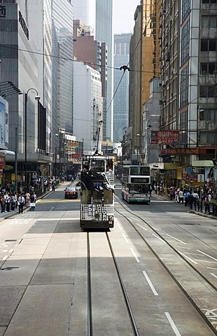 Road, traffic, multistory buildings, central, Hongkong, China, Asia