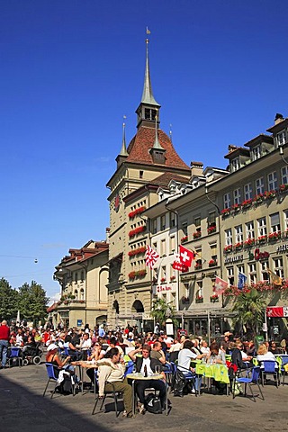 Bears' Plaza in the city centre of Berne, Switzerland, Europe