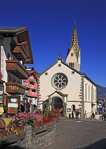 Leaning tower of Barbian, Bolzano-Bozen, Italy, Europe
