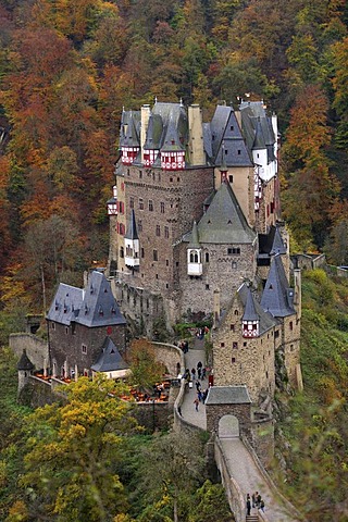 Burg Eltz, Eltz Castle, Muenstermaifeld, Rhineland-Palatinate, Germany, Europe