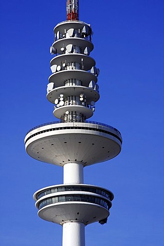 Tele-Michel, the Hamburg telecommunications or television tower, also called the Heinrich-Hertz-Turm, Hamburg, Germany, Europe