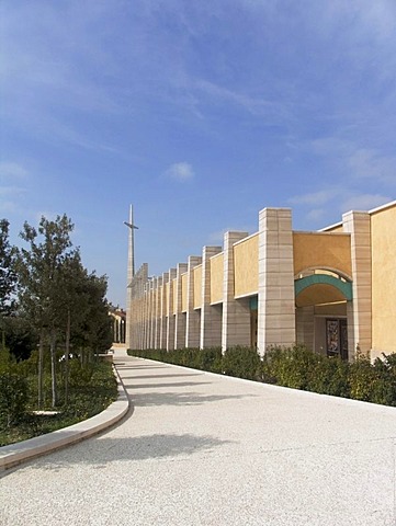 Padre Pio Pilgrimage Church in San Giovanni Rotondo by renowned architect Renzo Piano, Foggia, Apulia, Italy, Europe