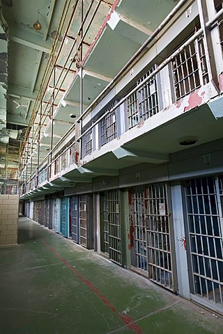 The West Virginia Penitentiary, constructed in 1866 and closed in 1995 after a court ruled that the prison's 5x7-foot cells were cruel and unusual punishment, Moundsville, West Virginia, USA