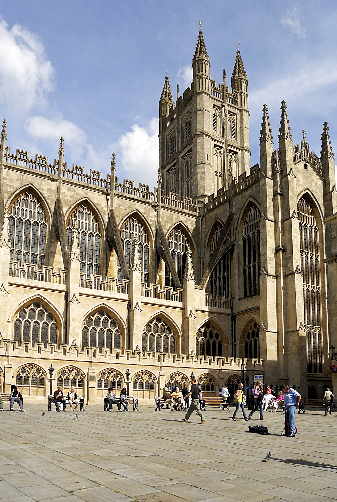 Bath Abbey, Bath, Wessex, England, UK