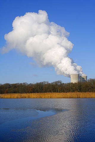 Nuklear power station Grafenrheinfeld, Eon, Unterfranken, Bavaria, Germany