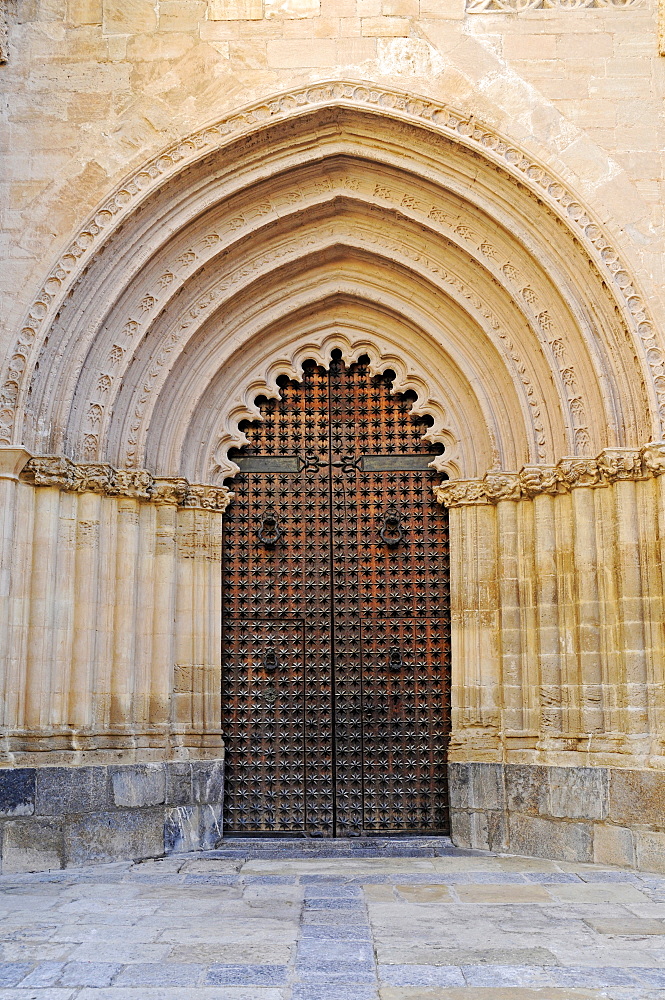 Cathedral door, Orihuela, Alicante, Spain