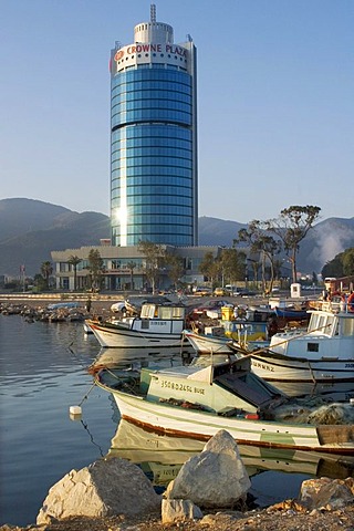 Turkey Izmir hotel Crowne Plaza above fishers harbour