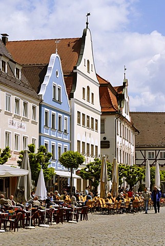 Guenzburg Bavarian Swabia Germany market square