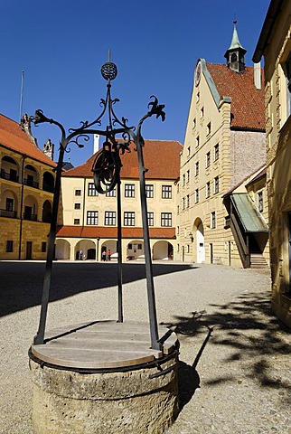 Landshut Lower Bavaria Germany castle Trausnitz inner court