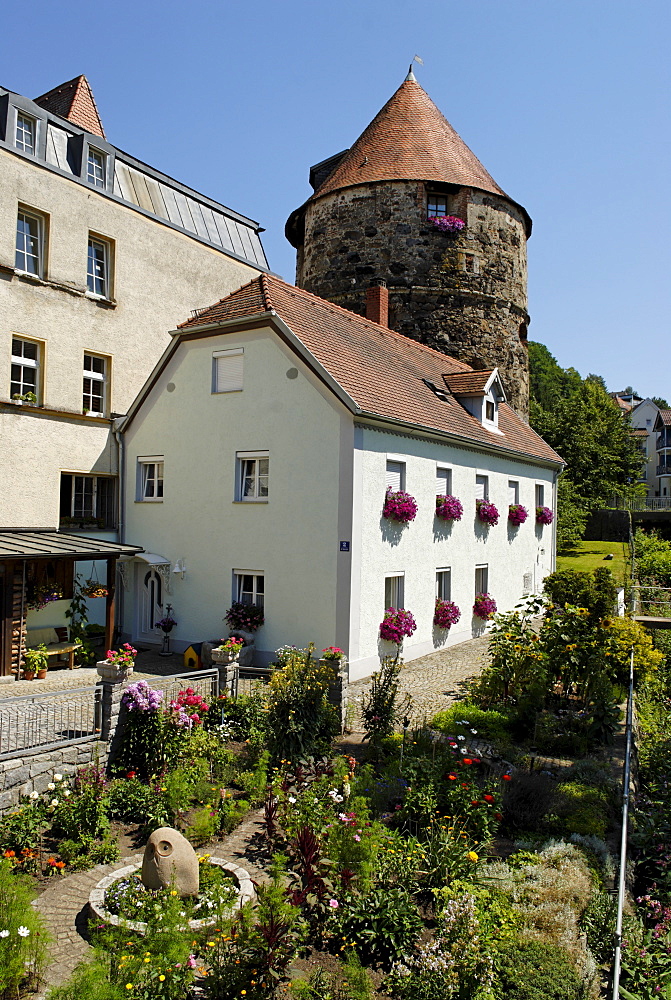 Passau Lower Bavaria Germany Innstadt Peichter tower