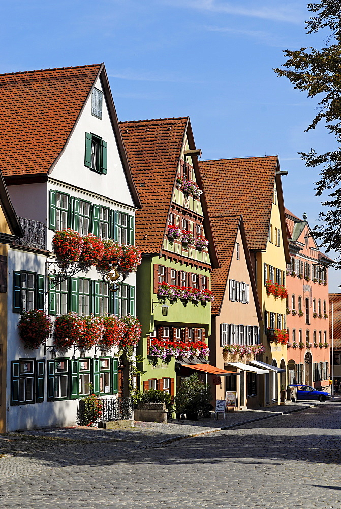 Segringer Strasse Dinkelsbuehl Dinkelsbuehl Romantische Strasse Romantic Road Middle Franconia Bavaria Germany