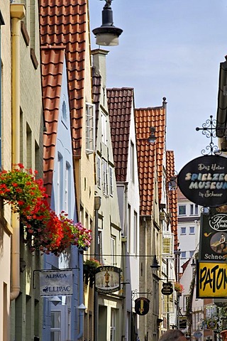 Schnoor Quarter, old part of town, Bremen, Germany