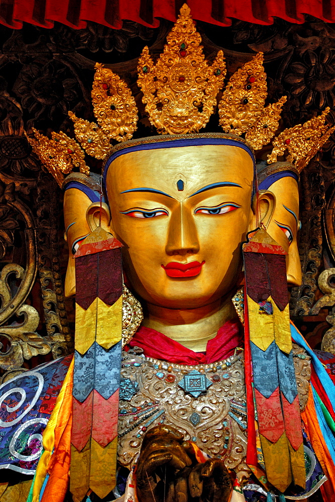 Four-faced Buddha Vairocana, Paelkhor Choede Convent, Gyantse, Tibet