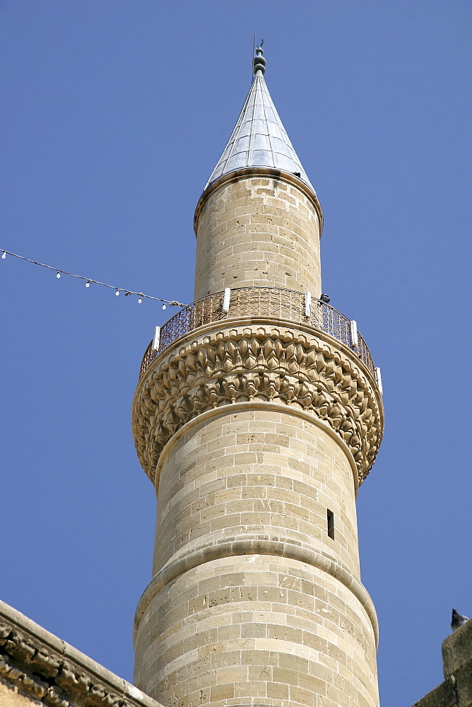 Minaret, Selimiye Mosque, St. Sophia Cathedral, Nicosia, Cyprus