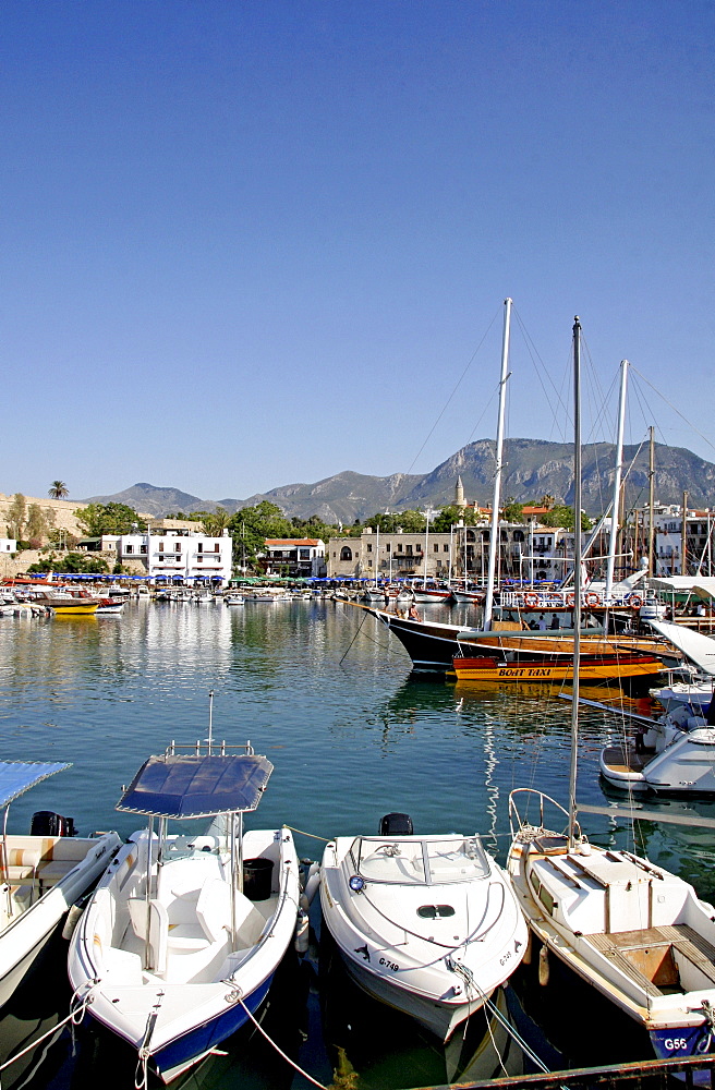 Kyrenia, town centre and marina, Northern Cyprus, Cyprus, Europe