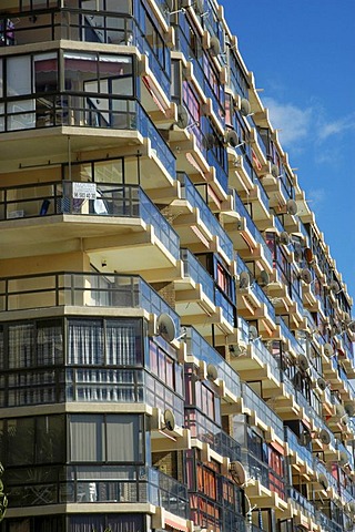 House front in Calpe, Costa Blanca, Spain, Architecture