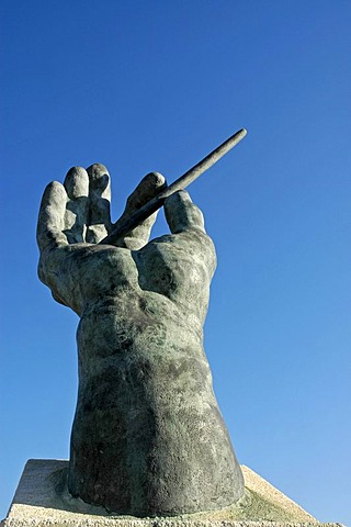 Conductor's baton, music square, Finestrat, Costa Blanca, Spain