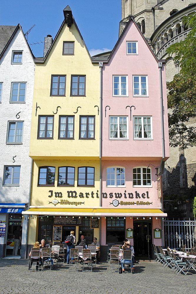 Tavern, Great St. Martin Church, Cologne, North Rhine-Westphalia, Germany