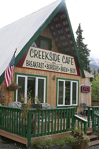 The Creekside Cafe near the Denali Nationalpark Alaska USA