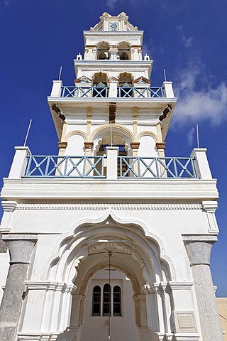 Church tower, Emborio, Santorini, Greece