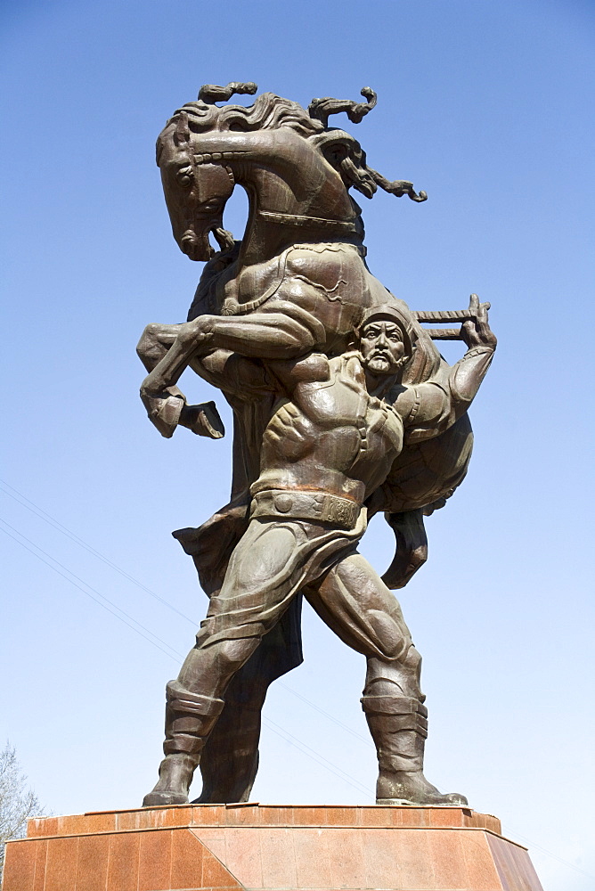 Soviet statue in Bishkek, Frunze, Kyrgyzstan