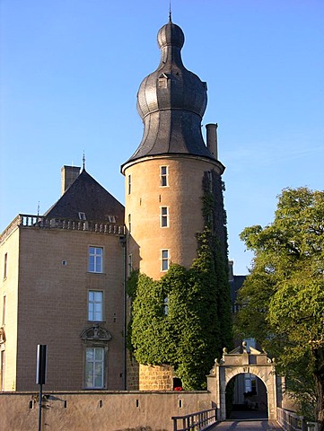 Water castle Castle Gemen, Muensterland, Borken, North Rhine-Westphalia, Germany