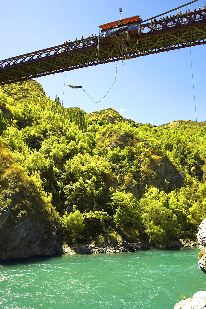 Bungy jumping, original bungy jump site, Kawarau River, South Island, New Zealand