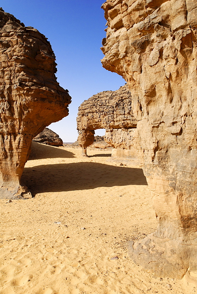 Rock formations, Youf Ahakit, Tassili du Hoggar, Wilaya Tamanrasset, Sahara Desert, Algeria, North Africa