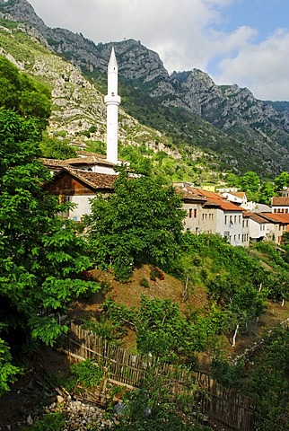 Mosque in the Skanderbeg city of Kruje, Albania, Europe