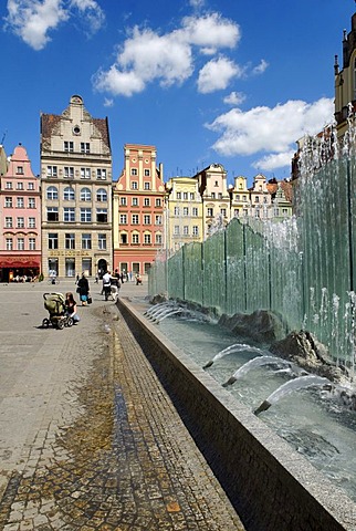 Wroc&aw Market Square, Rynek, Silesia, Poland, Europe