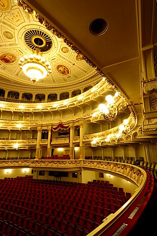 Semper Opera auditorium Dresden, Saxony, Germany