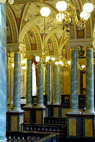 Semper Opera foyer Dresden, Saxony, Germany