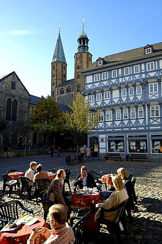 UNESCO Word Heritage Site Schuhhof Marktkirche Goslar Lower Saxony Germany