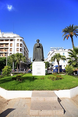 Statue of Ibn Chaldun in Tunis, Tunisia