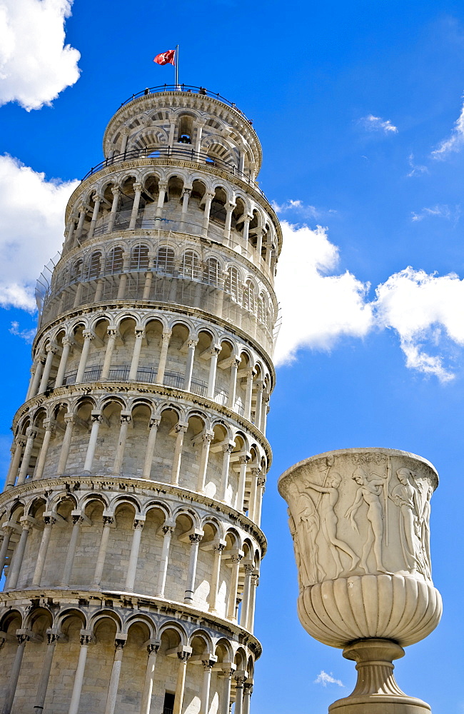 Leaning tower of Pisa Piazza dei Miracoli Pisa Tuscany Italy